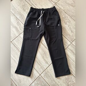 Figs Black Straight Leg Utility Pants